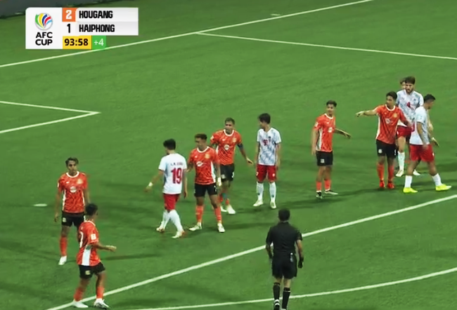 CLB Hải Phòng thua ngược Hougang United 1-2 ở cúp C2 Châu Á