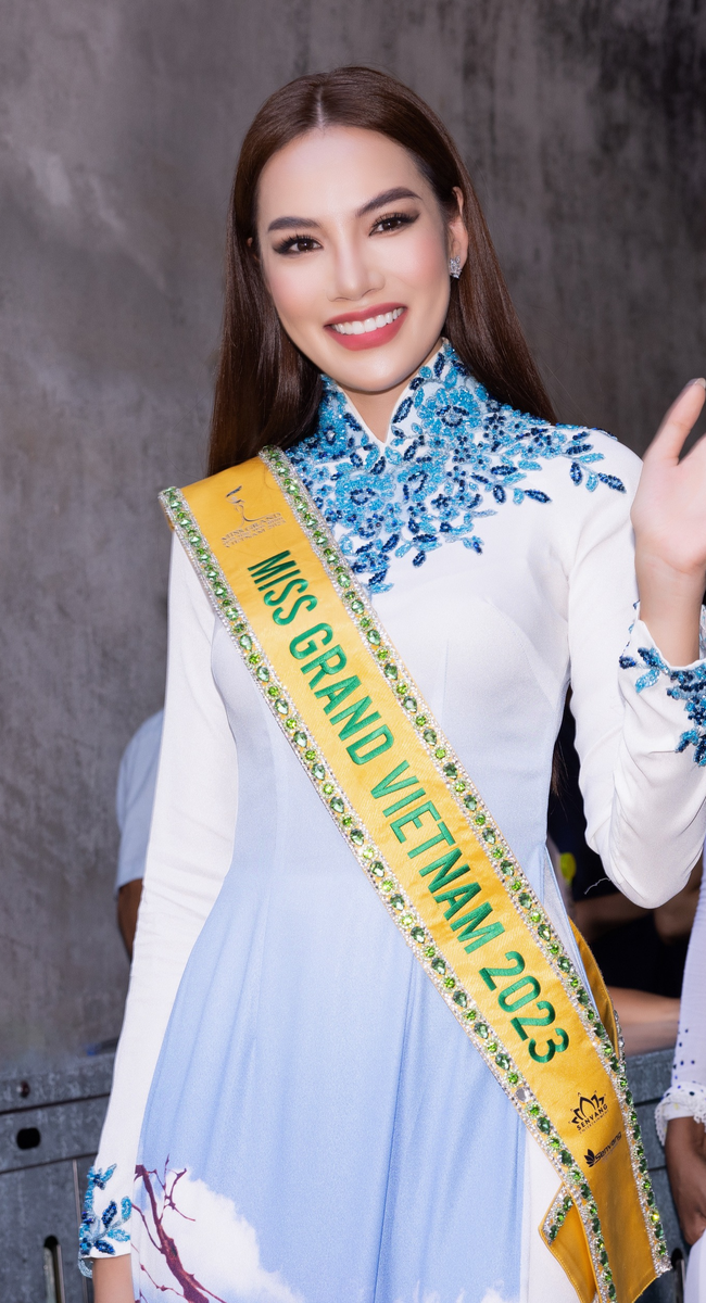 Dàn hoa hậu Miss Grand International mê đắm áo dài Việt - Ảnh 7.