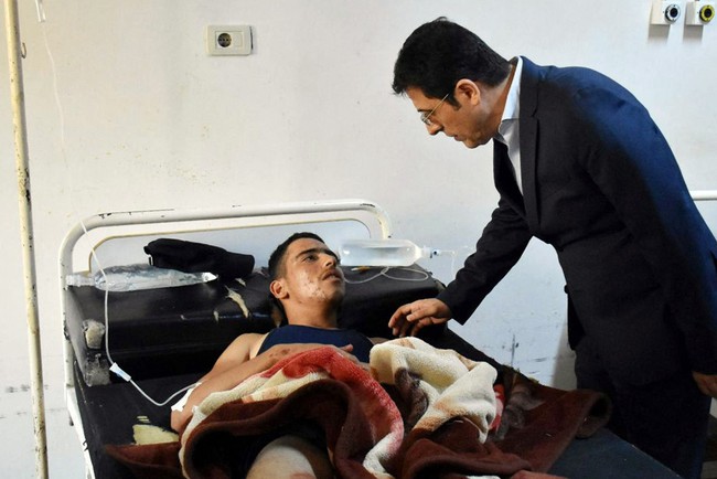 Vụ tấn công học viện quân sự ở Syria: Ít nhất 100 người đã thiệt mạng - Ảnh 1.