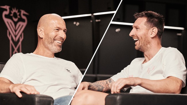 Zidane chuyện trò cùng Messi: 'Ghi bàn ở chung kết World Cup thật là tuyệt' - Ảnh 2.