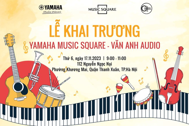 Khai Trương tổ hợp cửa hàng và trường âm nhạc Yamaha đầu tiên tại Hà Nội - Ảnh 1.
