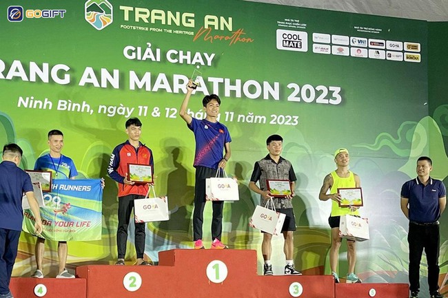 Gogift - Nhà tài trợ cúp vinh danh, bảng vinh danh các VĐV tại Trang An Marathon 2023 - Ảnh 2.