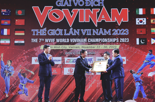 Giải vô địch Vovinam thế giới lần thứ VII năm 2023: Những tấm HCV đầu tiên đã tìm được chủ nhân sau 2 ngày thi đấu - Ảnh 2.