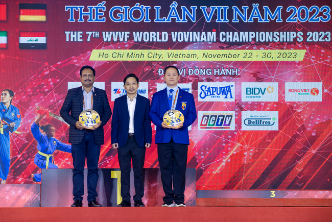 Giải vô địch Vovinam thế giới lần thứ VII năm 2023: Những tấm HCV đầu tiên đã tìm được chủ nhân sau 2 ngày thi đấu - Ảnh 5.