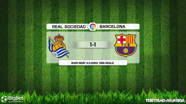 Nhận định Real Sociedad vs Barcelona (3h00, 5/11), La Liga vòng 12 - Ảnh 1.