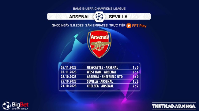 Nhận định bóng đá Arsenal vs Sevilla (03h00, 9/11), vòng bảng Champions League - Ảnh 6.