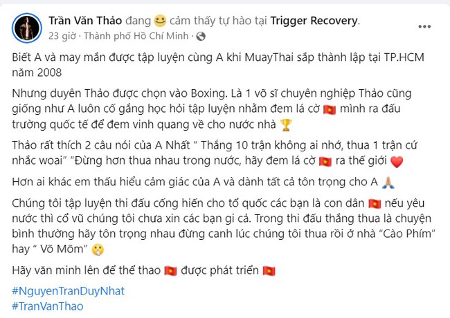 Nguyễn Trần Duy Nhất xin mọi người đừng gọi mình là ‘Độc cô cầu bại’, nhà vô địch boxing thế giới gửi lời động viên - Ảnh 4.
