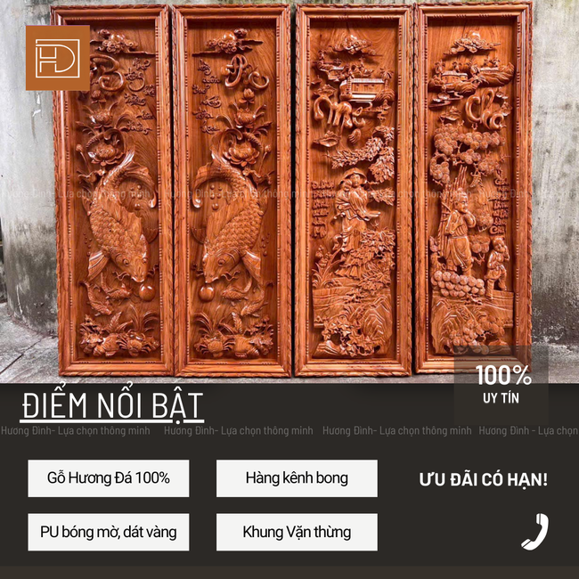 Hương Đình - Nơi nghệ nhân &quot;thổi hồn&quot; những bức tranh trên thớ gỗ - Ảnh 1.