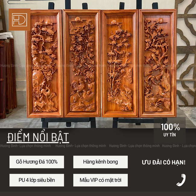 Hương Đình - Nơi nghệ nhân &quot;thổi hồn&quot; những bức tranh trên thớ gỗ - Ảnh 2.