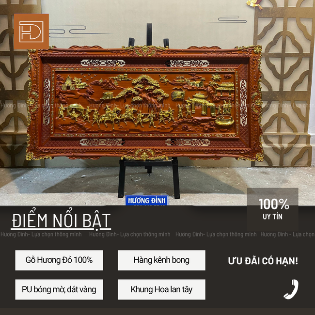 Hương Đình - Nơi nghệ nhân &quot;thổi hồn&quot; những bức tranh trên thớ gỗ - Ảnh 3.