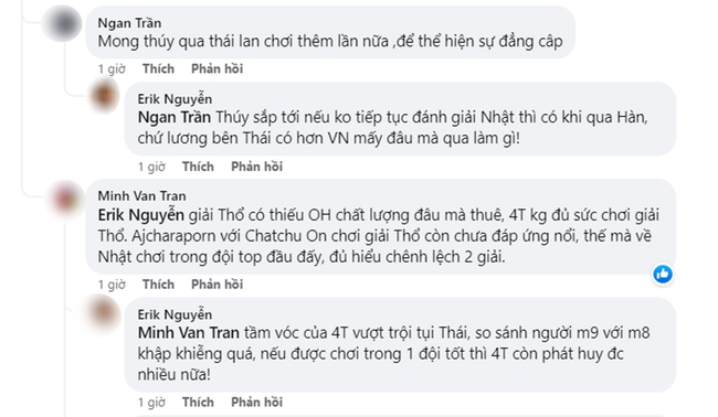 CĐV tranh luận sôi nổi về tương lai Trần Thị Thanh Thúy sau thông tin 4T sẽ rời CLB Nhật Bản - Ảnh 4.