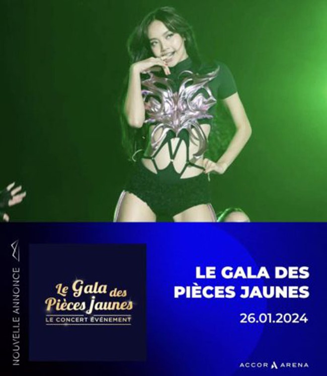 Lisa Blackpink trình diễn tại buổi hòa nhạc từ thiện 'Gala des Pièces Jaunes' ở Pháp - Ảnh 1.