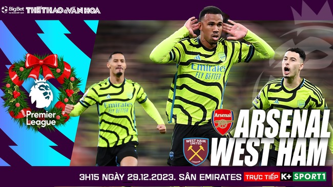 Nhận định Arsenal vs West Ham, Ngoại hạng Anh vòng 19 (3h15, 29/12) - Ảnh 2.