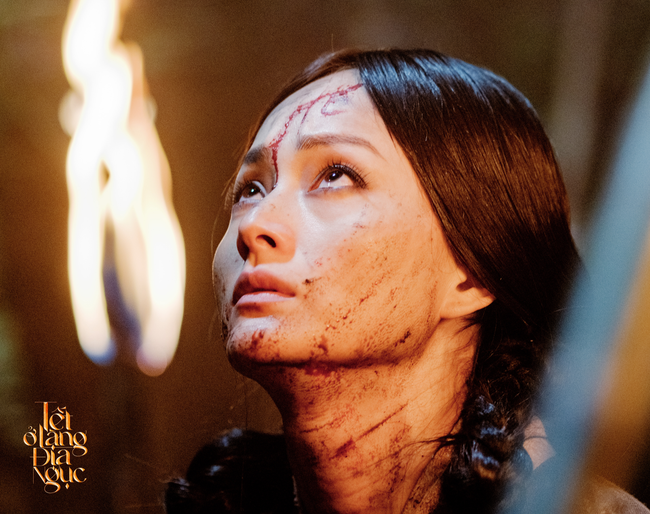 Lan Phương phải 'chạy thục mạng' khi quay bộ phim 'Tết ở làng địa ngục'  - Ảnh 6.