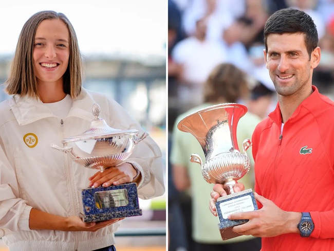 Những tay vợt nhiều danh hiệu nhất năm 2023: Ngả mũ trước Djokovic và Swiatek - Ảnh 1.