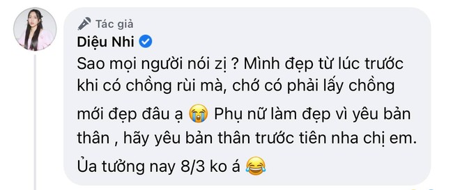 Bị nói nhờ lấy Anh Tú mới đẹp, Diệu Nhi lên tiếng phản pháo và khẳng định 1 điều - Ảnh 2.