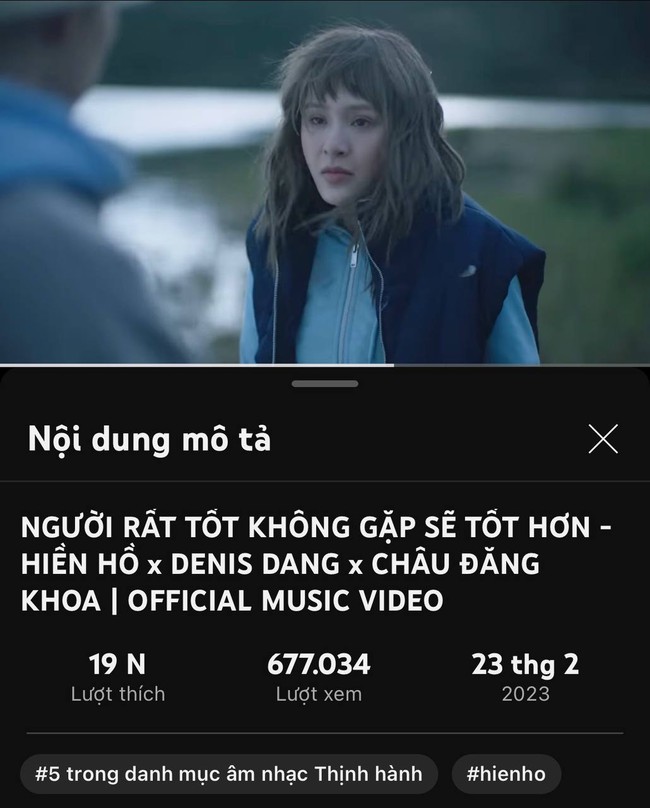 Thành tích sau 24h ra mắt của MV Hiền Hồ: Có top 1 đầu tiên, còn YouTube thì sao? - Ảnh 4.