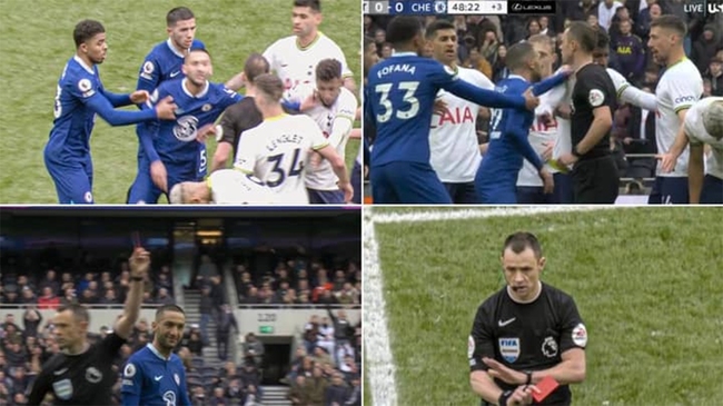 Tottenham vs Chelsea: Vì sao Hakim Ziyech lại được xóa thẻ đỏ? - Ảnh 2.