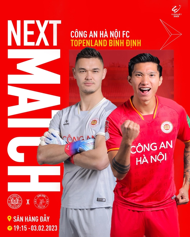 Bóng đá Việt Nam ngày 3/2: Nam Định vs TPHCM (17h00). Công an Hà Nội vs Bình Định (19h15) - Ảnh 1.