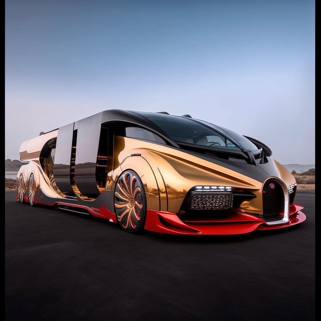 Đây là thiết kế AI vẽ ra cho xe tải, xe cơ bắp Bugatti - Ảnh 11.