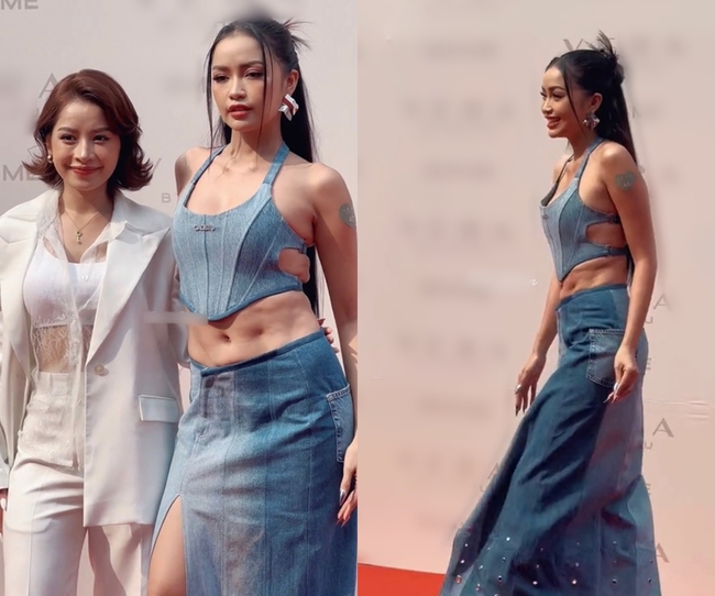 Hoa hậu Ngọc Châu lại lộ vết nhăn khác lạ ở vòng hai, netizen quả quyết: 'Không 'dao kéo' thì là gì nữa?' - Ảnh 3.