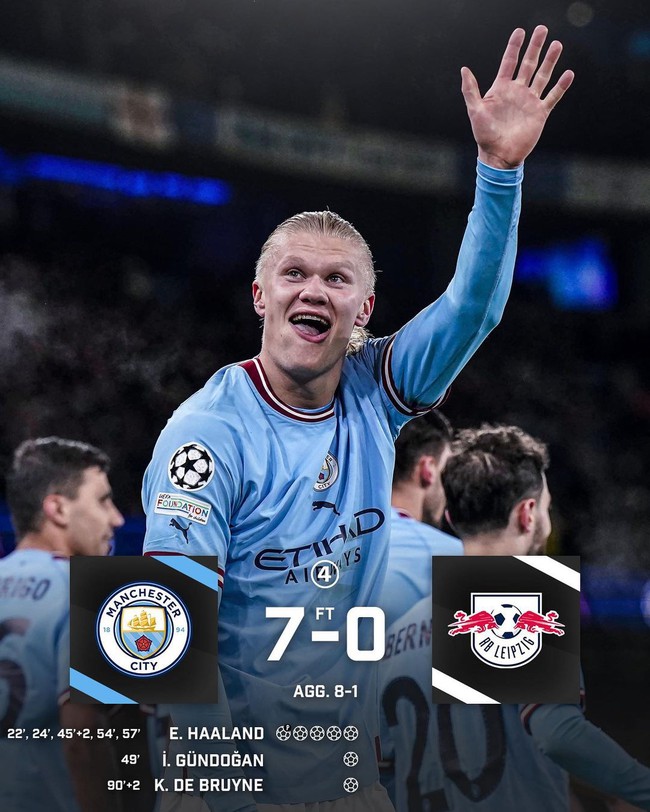 Haaland ghi 5 bàn, Man City vùi dập đối thủ bằng cơn mưa bàn thắng ấn tượng ở Cúp C1 - Ảnh 4.