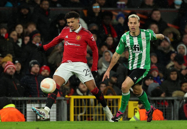 0h45 ngày 17/3, sân Benito Villamarin, Real Betis – MU (lượt đi 1-4): Jadon Sancho cần táo bạo hơn - Ảnh 1.