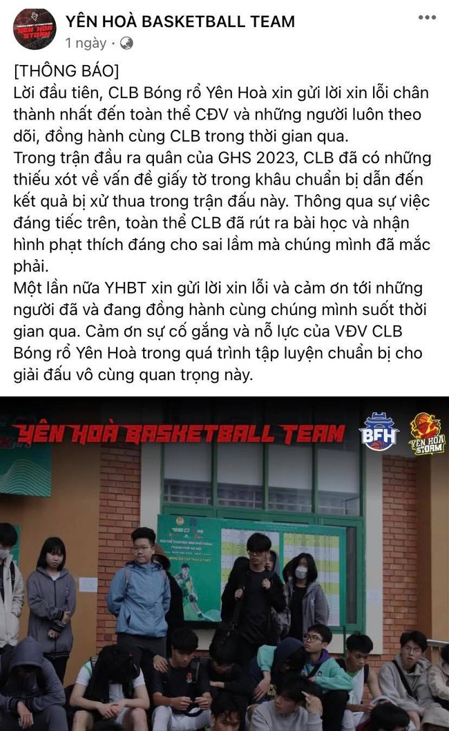 Tranh cãi: Đương kim vô địch giải bóng rổ học sinh TP Hà Nội bị loại trước khi trận đấu diễn ra vì lý do đáng tiếc - Ảnh 3.