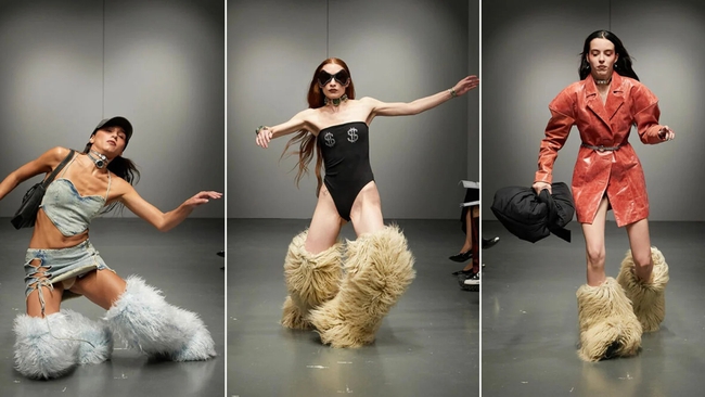 Hai show độc dị ở Paris Fashion Week 2023: Quần áo 'biến hình' vì ánh nắng, sân khấu đổ sập khiến khách mời tá hoả - Ảnh 8.