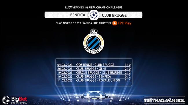 Nhận định, nhận định bóng đá Benfica vs Club Brugge, vòng 1/8 Cúp C1 (3h00, 8/3) - Ảnh 6.