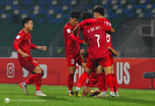 U20 Việt Nam có cơ hội lớn vào tứ kết U20 Châu Á 2023. Ảnh: VFF