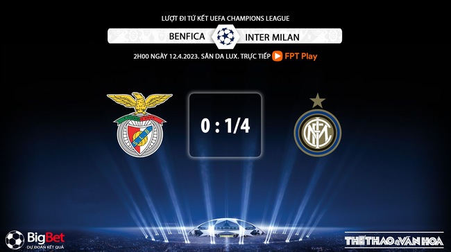 Nhận định, nhận định bóng đá Benfica vs Inter (2h00, 12/4), lượt đi tứ kết Cúp C1  - Ảnh 8.