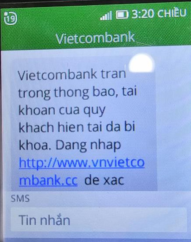 Nâng cao cảnh giác và nhận diện tin nhắn SMS mạo danh ngân hàng - Ảnh 2.