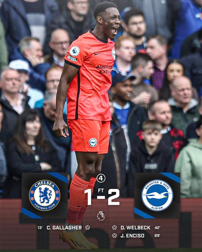 Video bàn thắng Chelsea 1-2 Brighton, Ngoại hạng Anh vòng 31: Siêu phẩm sút xa nhấn chìm 'The Blues' - Ảnh 4.