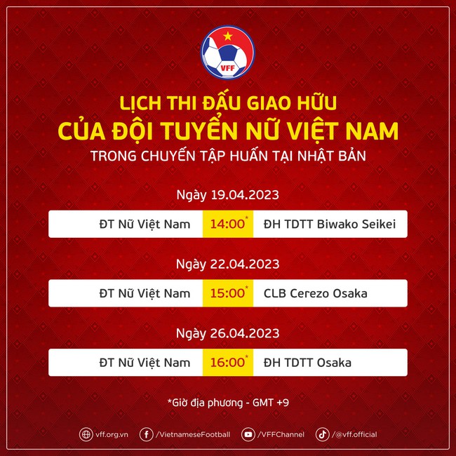 Vắng Huỳnh Như, ĐT Việt Nam mang dàn sao dự World Cup 'thử lửa' với 3 đội bóng Nhật Bản trước thềm SEA Games - Ảnh 3.