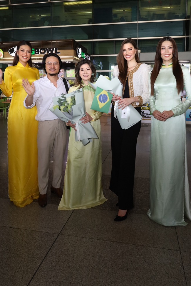 Hoa hậu đẹp nhất thế giới và 1 nhân vật quyền lực Miss Grand International đến Việt Nam, Thiên Ân và Quỳnh Châu đích thân ra đón - Ảnh 12.