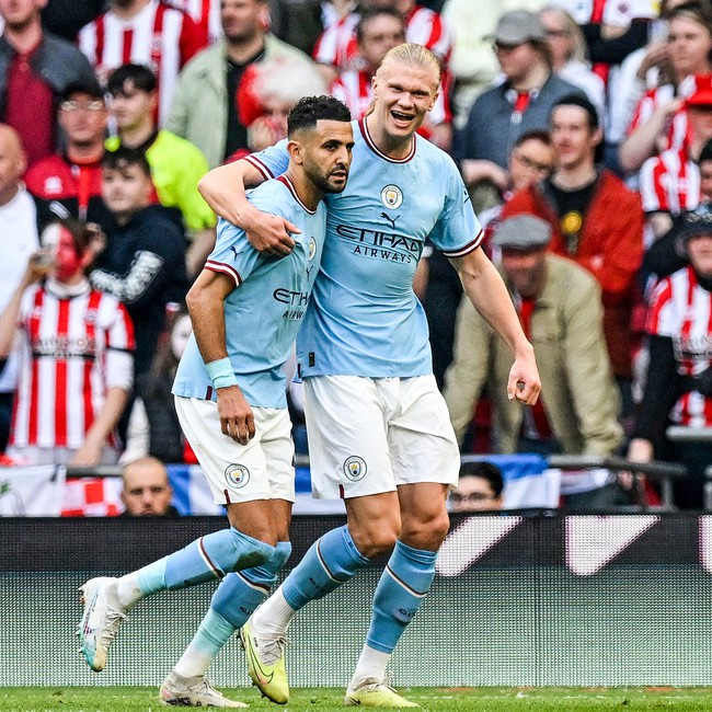 Mahrez lập hat-trick hủy diệt ở FA Cup, Man City gửi thông điệp thách thức cho Arsenal và MU - Ảnh 3.