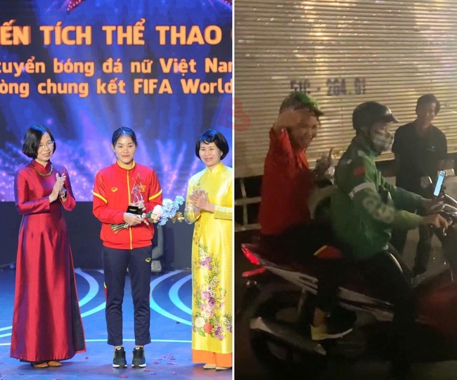 Trung vệ ghi bàn thắng quý như vàng giúp ĐT nữ Việt Nam dự World Cup đi xe ôm về sau khi nhận giải thưởng lớn - Ảnh 1.