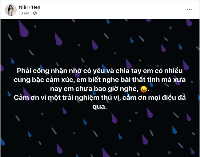 Sau 2 năm tái hợp, HHen Niê thông báo đã chia tay bạn trai và tiết lộ làm việc này lúc thất tình - Ảnh 2.