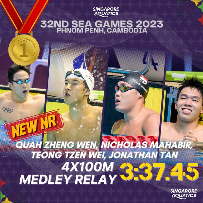 Thanh Bảo góp 2 trong số 11 kỷ lục bơi được thiết lập tại SEA Games 32 - Ảnh 5.