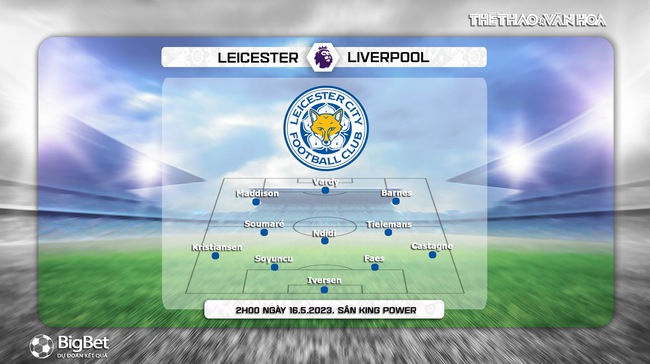 Đội hình dự kiến Leicester