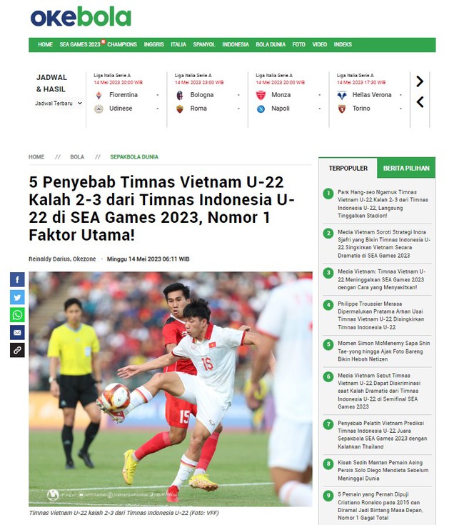 Báo Indonesia khẳng định U22 Việt Nam thua do vắng sao trẻ của HAGL, pressing không đủ tốt khi đá hơn người - Ảnh 2.