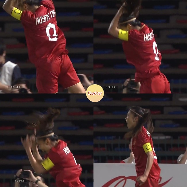 Huỳnh Như ăn mừng như Ronaldo khi ghi bàn vào lưới 'hiện tượng' SEA Games ở chung kết - Ảnh 3.