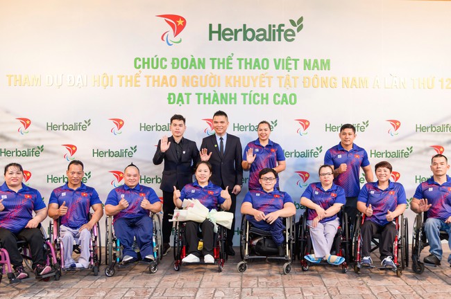 Herbalife Việt Nam đồng hành cùng Hiệp Hội Hiệp Hội Paralympic Việt Nam tổ chức Lễ Xuất Quân cho vận động viên tham dự ASEAN Para Games 2023 tại Campuchia - Ảnh 1.