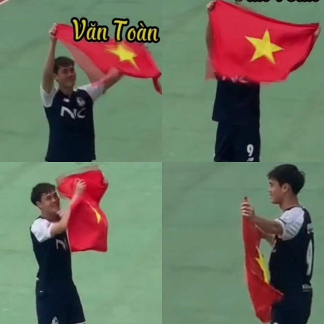 Tự hào khoảnh khắc Văn Toàn mang cờ Việt Nam xuống sân, cởi áo tặng CĐV Hàn Quốc - Ảnh 2.