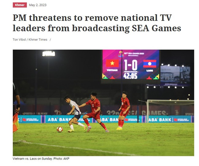 Không phát sóng trận của U22 Việt Nam, lãnh đạo truyền hình Campuchia bị Thủ tướng Hun Sen khiển trách nặng nề - Ảnh 3.