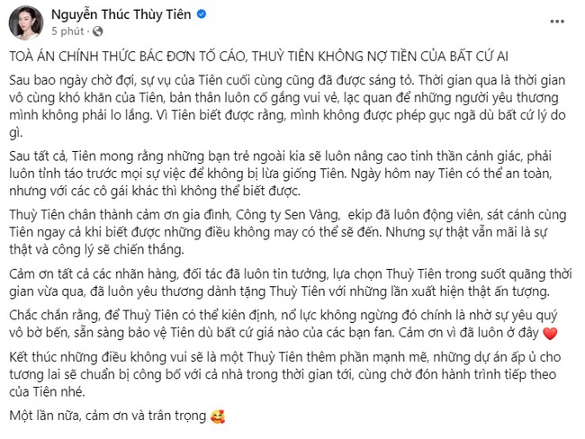 Tòa bác đơn tố Hoa hậu Thùy Tiên nợ tiền - Ảnh 2.