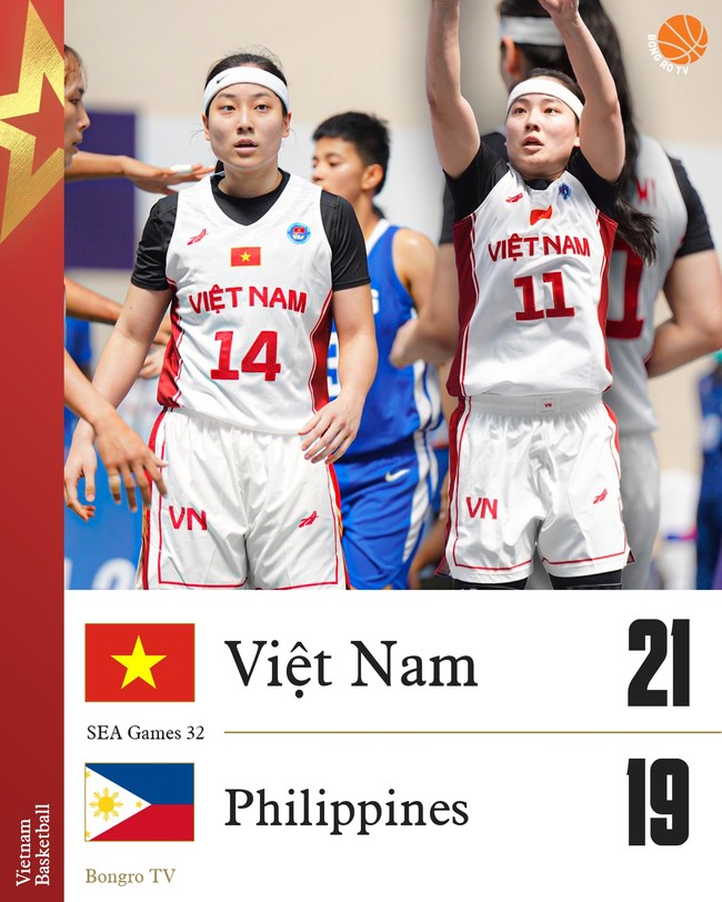 Hot girl bóng rổ Huỳnh Ngoan tỏa sáng, Việt Nam lần thứ 2 thắng Philippines ngoạn mục tại SEA Games - Ảnh 3.