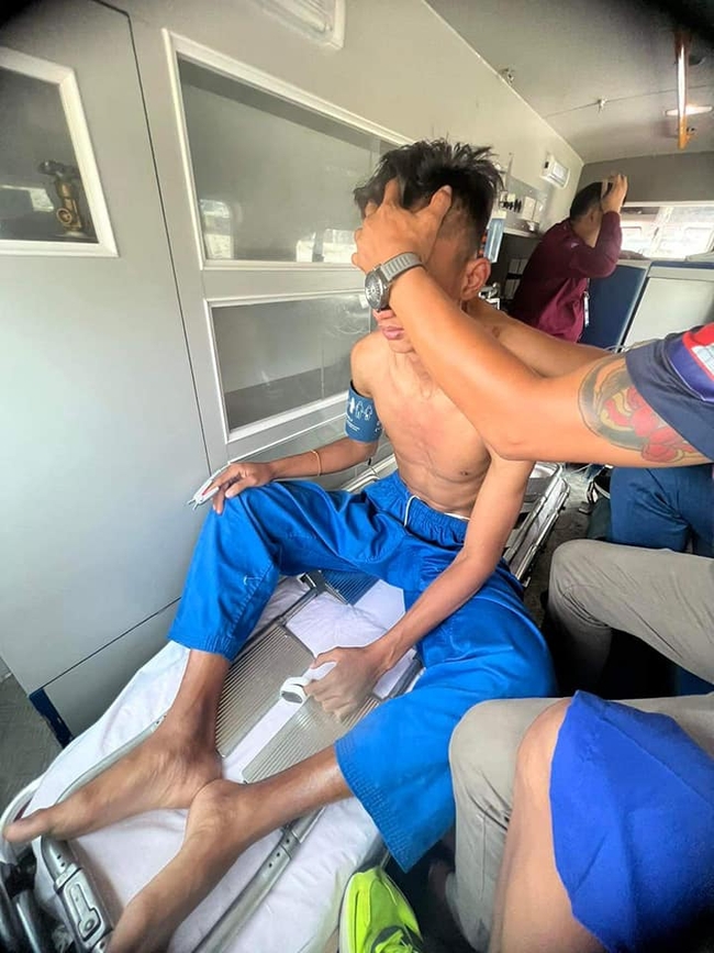 VĐV Campuchia gặp vấn đề về tim, phải nhập viện khẩn cấp sau trận thua trước Việt Nam tại SEA Games 32 - Ảnh 1.
