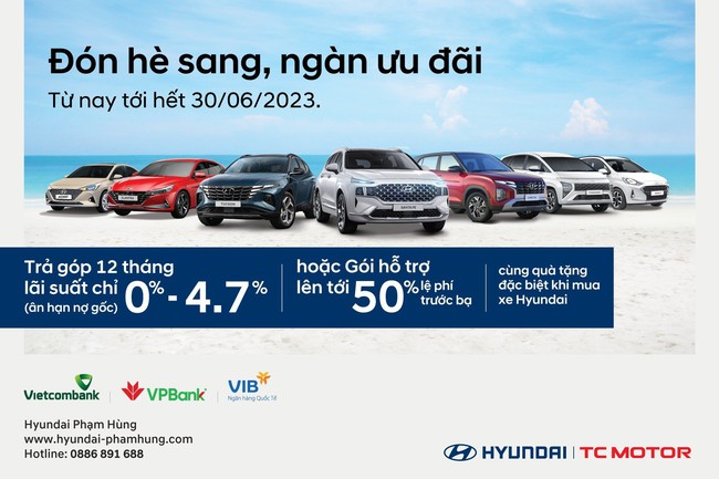 Giải nhiệt mùa hè 2023 với chương trình &quot;Đón hè sang, Ngàn ưu đãi&quot; tại Hyundai Phạm Hùng - Ảnh 1.